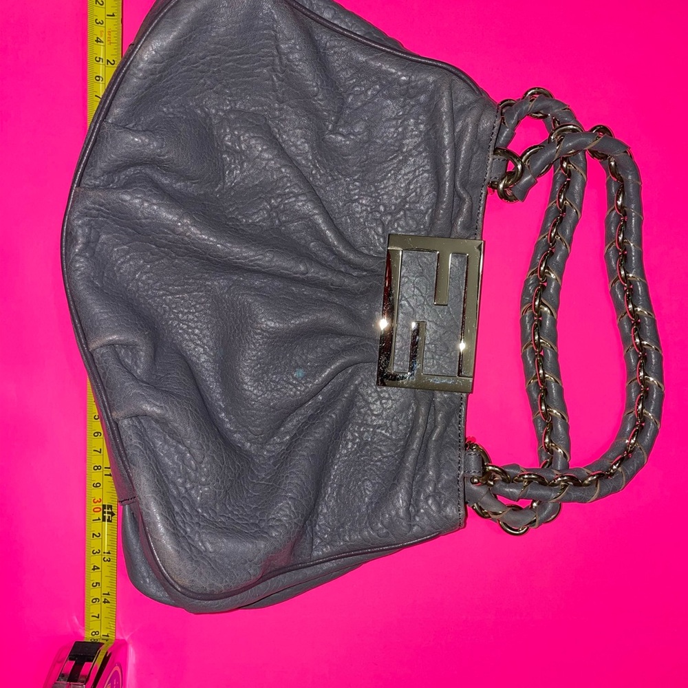 Fendi slate blue handbag